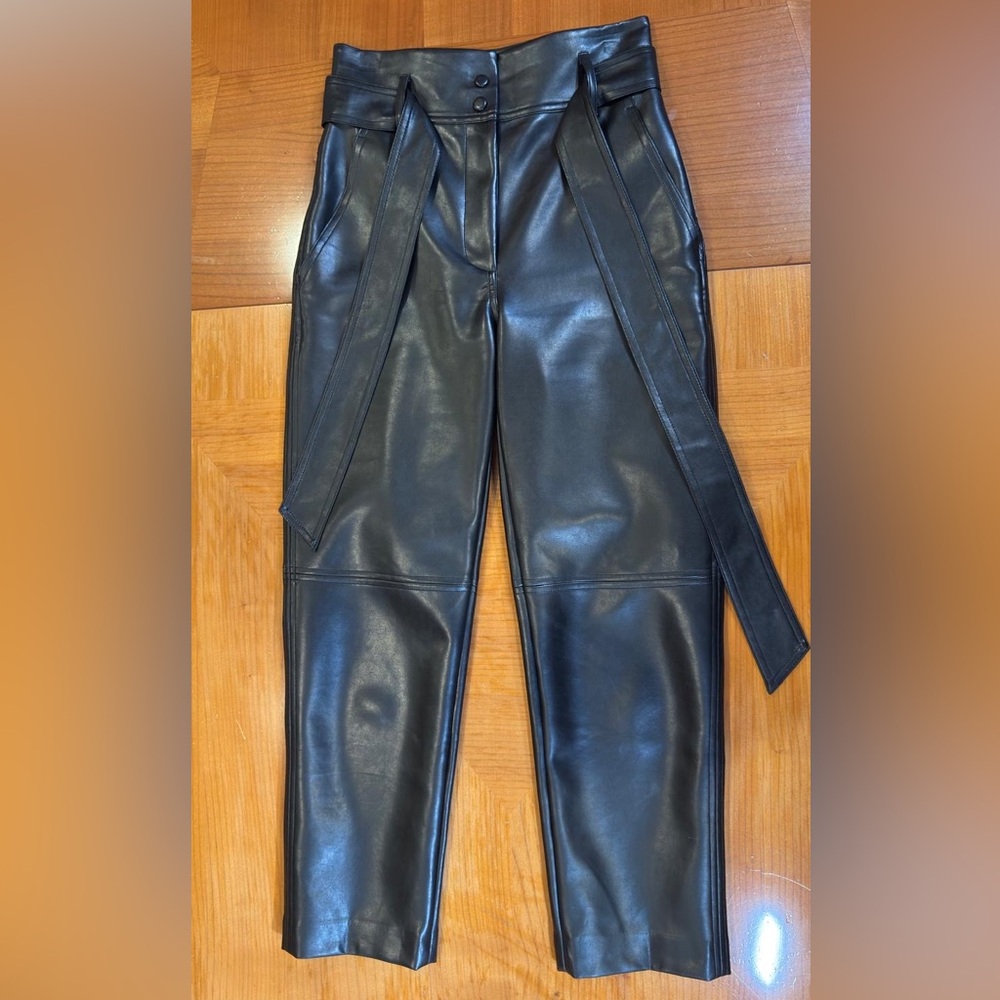 Wilfred High-waist Faux Leather Pants